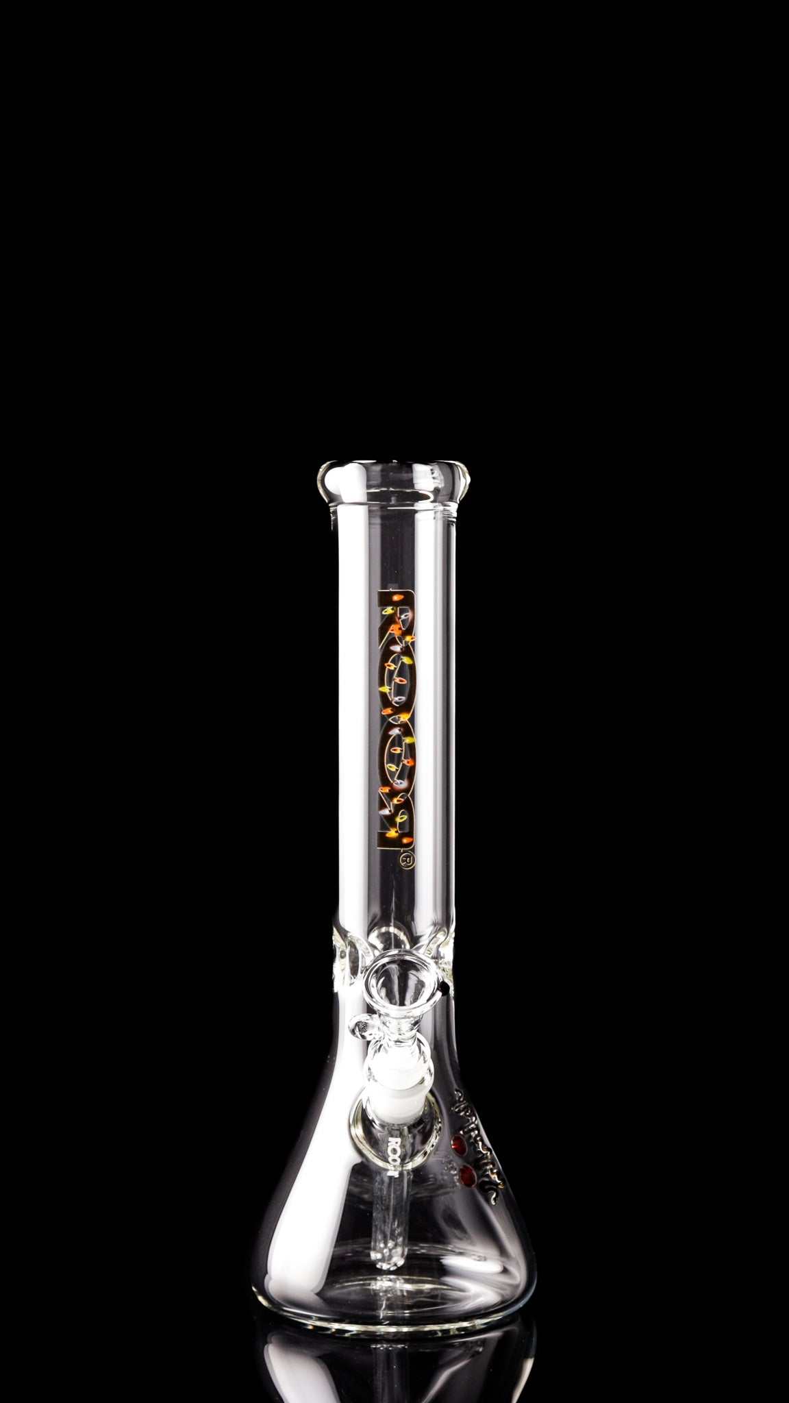 ROOR Classic 14" Beaker 50x5mm clear glass water pipe with logo