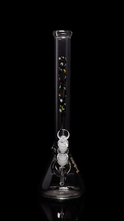 ROOR® Tiny Sista 14" Beaker with Galaxy decal, 32 x 4mm Schott glass.