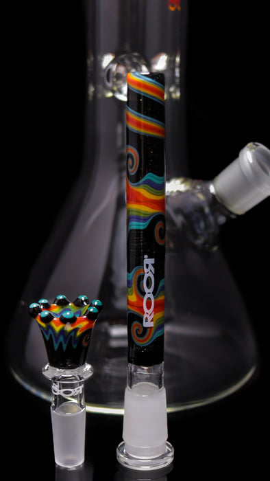 ROOR® Classic 18" Beaker 45x5mm Tie-Dye w/ Crowntini Set