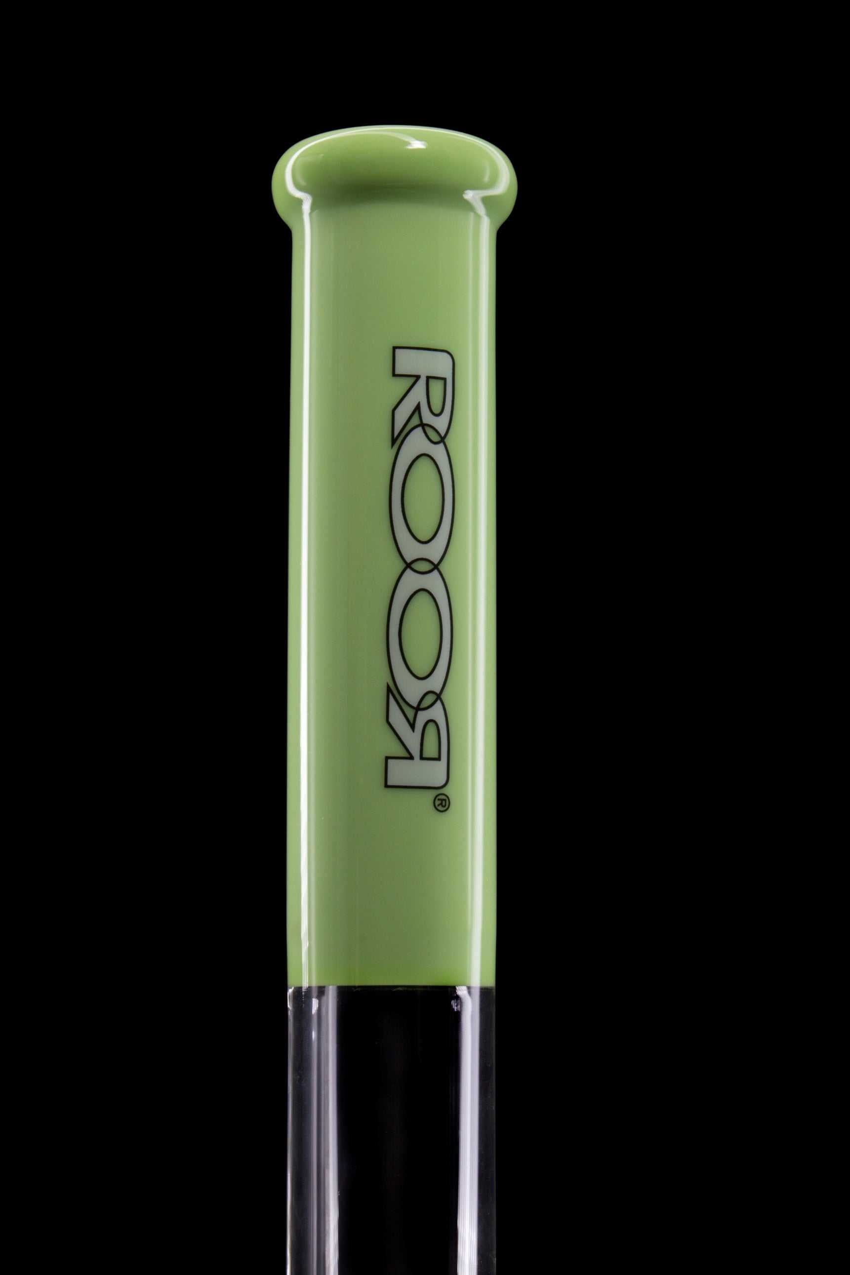 ROOR Classic 18" milky green glass beaker tube with black and white logo