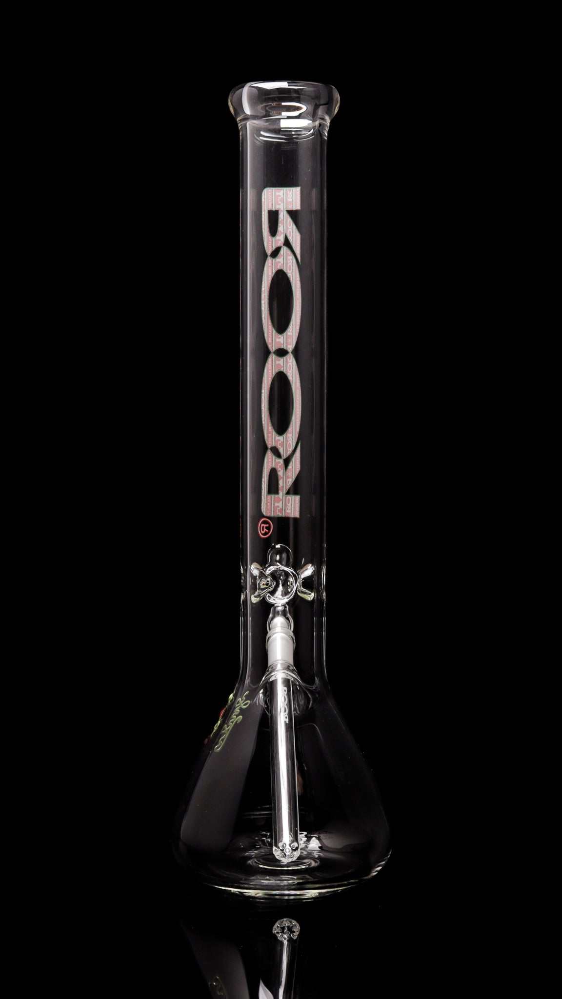 ROOR Classic 18 inch beaker bong with 50x5mm German Schott glass and X-Mas ugly sweater decal