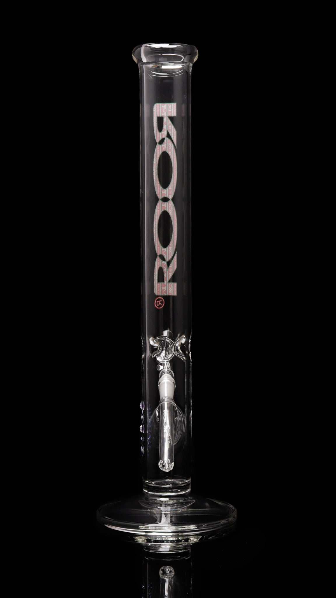 ROOR® Classic 18" Straight 50x5mm glass tube with X-Mas Ugly Sweater decal.