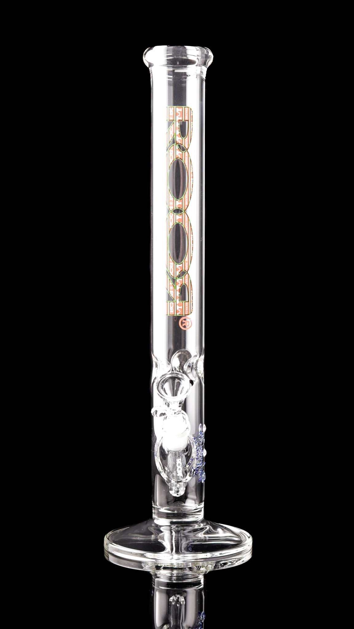 ROOR® Classic 18" Straight Glass with Xmas Ugly Sweater Decal.