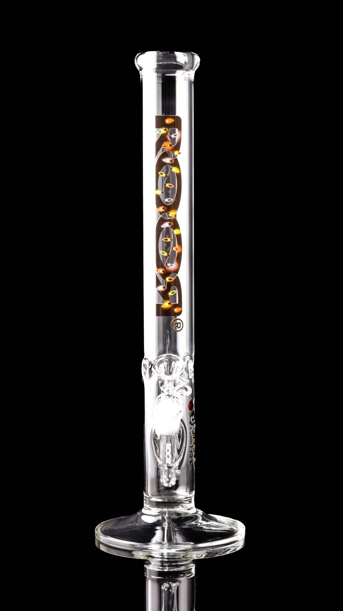 ROOR® Classic 18" Straight 50x5mm with X-Mas Lights decal on black background.