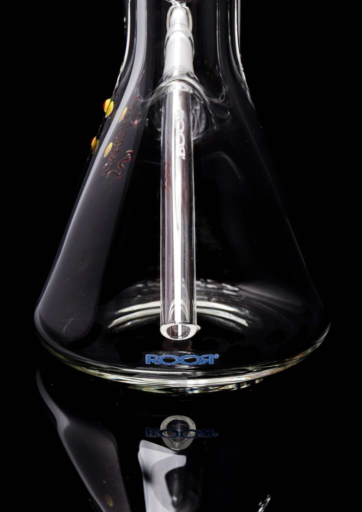 ROOR® Classic 22" Beaker 50x9mm glass with Too Blue decal and ice pinches.