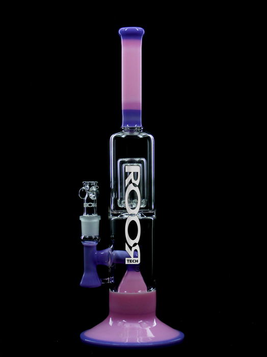 ROOR® Tech Fixed 14" 50X5 Barrel Bubbler Purple & Pink