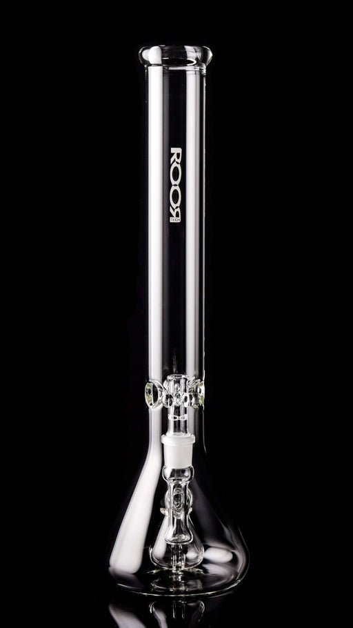 ROOR® Tech Fixed 18" Beaker 50x5mm Clear with ice-pinches and percolator.