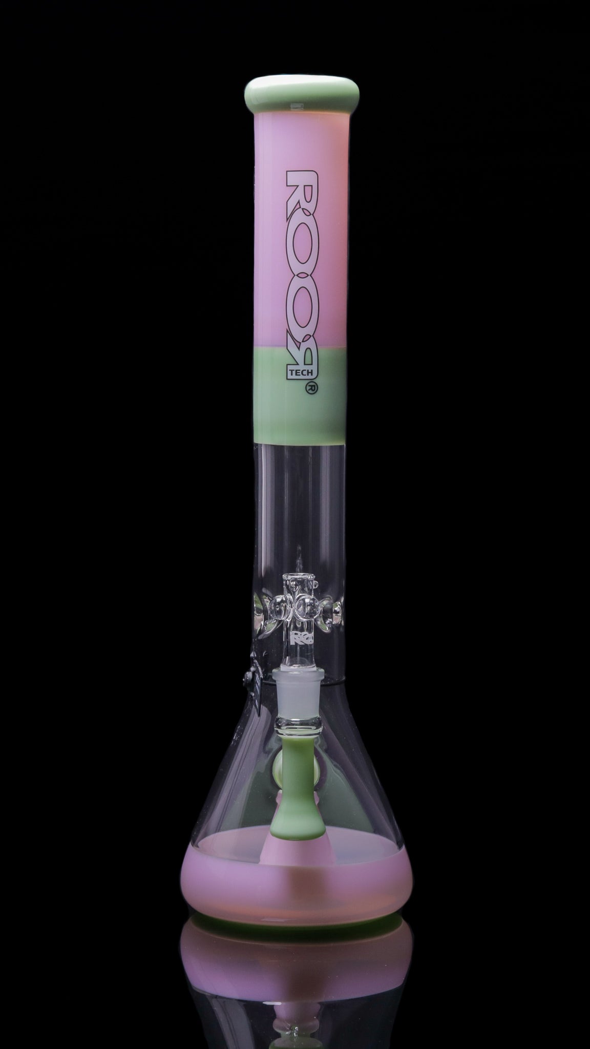 ROOR Custom 18 Beaker Color Changing Water Pipe - Silver Fumed - It's 4:20  Somewhere