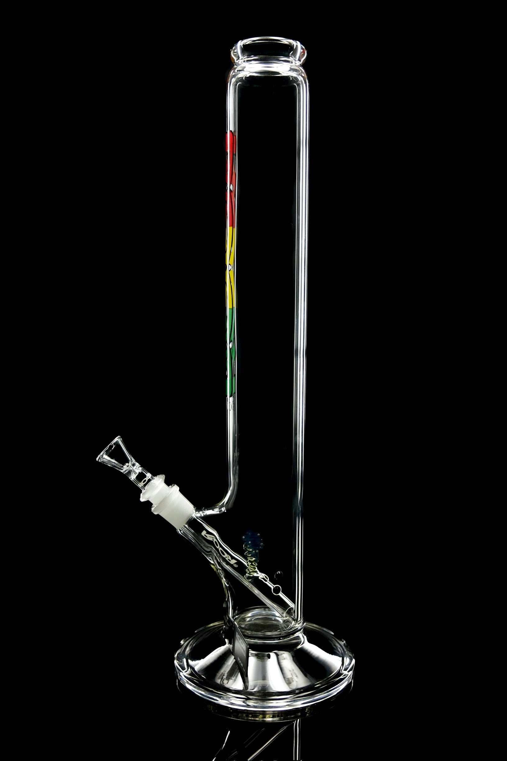 ROOR ZUMO 18" 60x5mm glass tube with signature design, crafted from German Schott glass, featuring a straight base and funnel bowl.