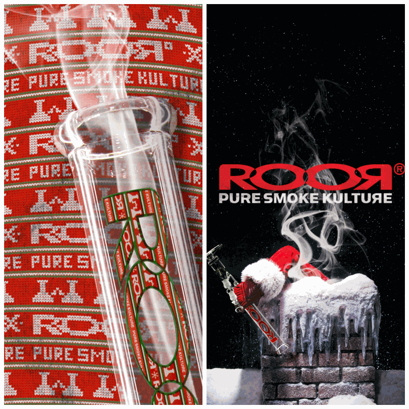 ROOR Collectible Stickers 2PK (assorted) showing unique handcrafted designs against a festive backdrop.