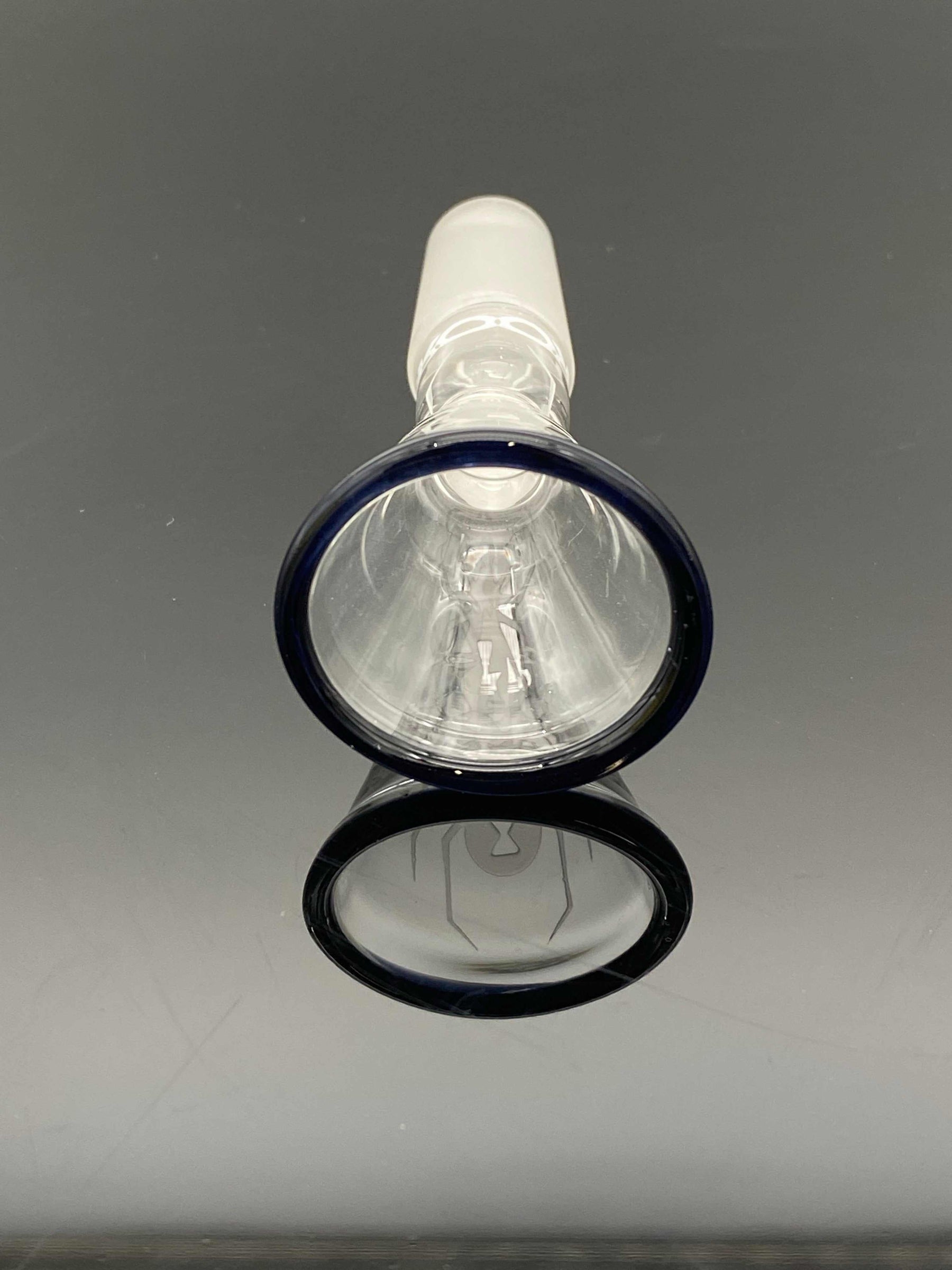 ROOR Strains Collection 14mm sandblasted White Widow funnel bowl with black rim