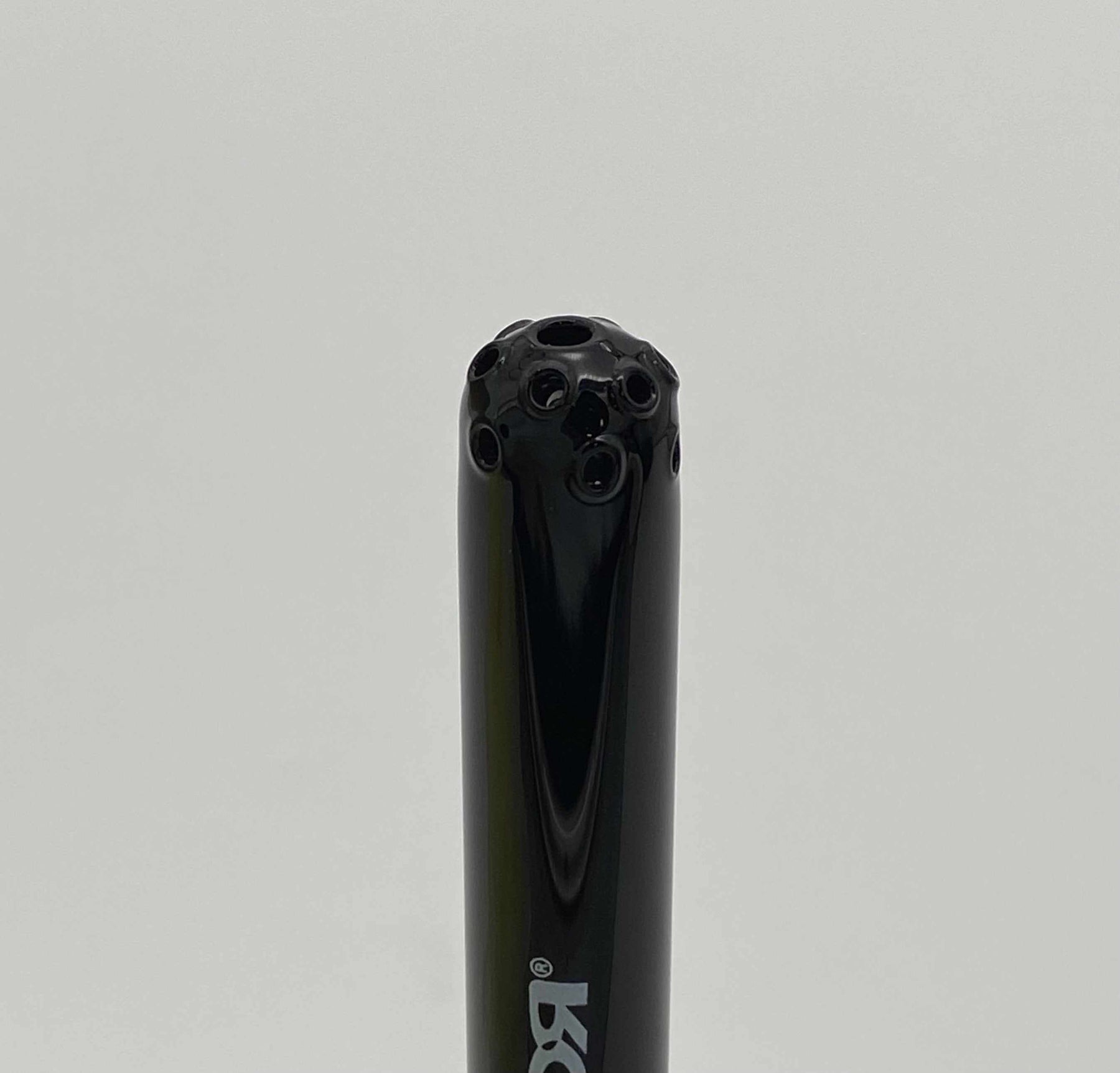 ROOR® 13-hole diffused low-profile downstem in full black, 3¾ inches.