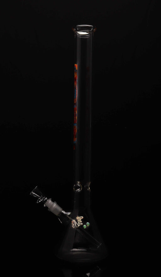 ROOR® Classic 22" Beaker with Tie Dye decal, 45x5mm German Schott glass, limited collection.