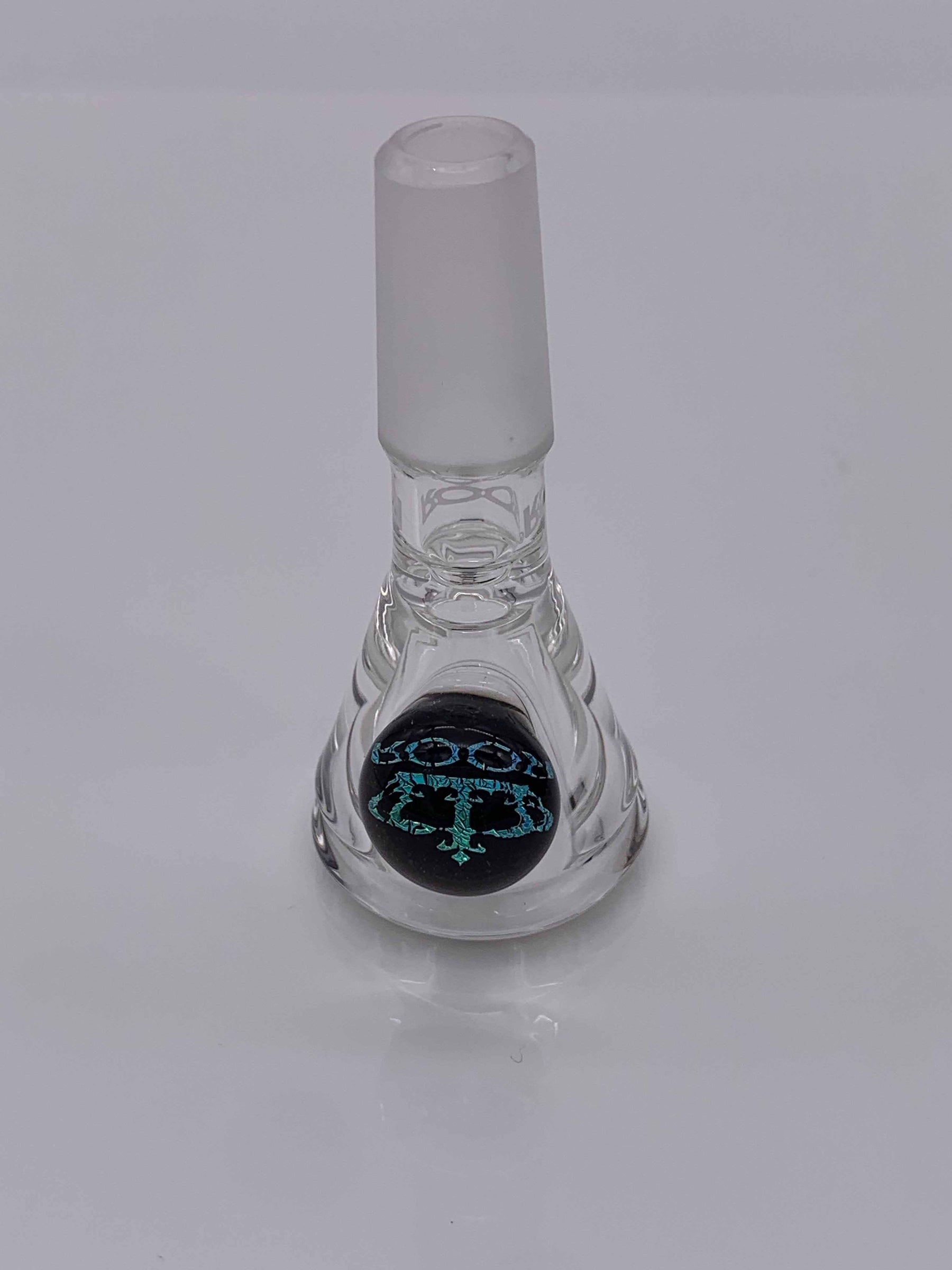 Roor Dichro Marble Bowl 14.5mm with funnel design and male joint.