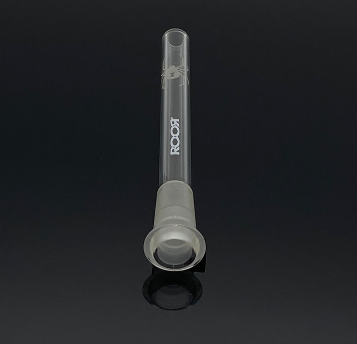 ROOR® STRAINS White Widow Design Sandblasted Open Ended Reducing Low-Profile Downstem 5 ¼"