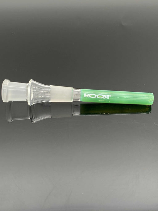 ROOR® Gridded Classic Style Green 3½” Downstem for 18mm joints with white logo