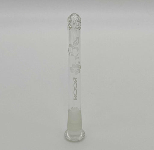 ROOR Sandblasted Floral Design Reducing Low-Profile 4 ¾” Diffused Downstem for 18mm to 14mm joints
