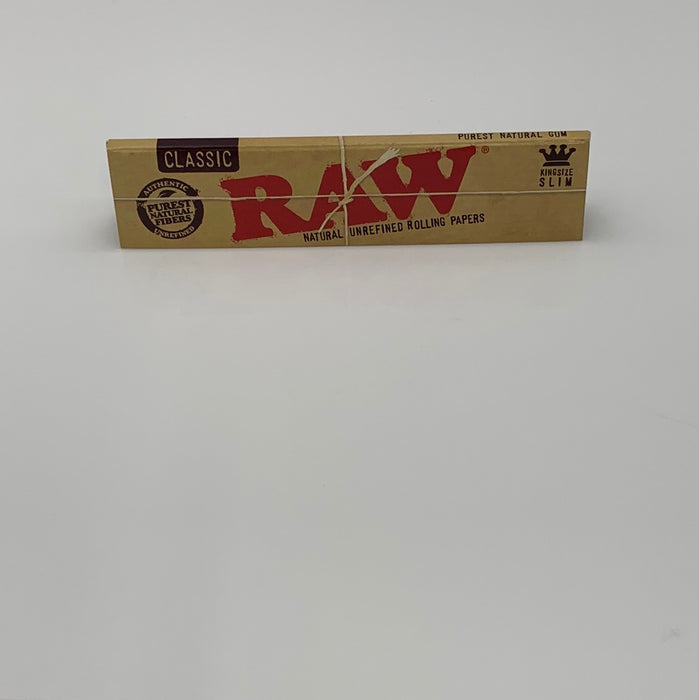 RAW Classic King Size Slim Rolling Paper Brown 4pck