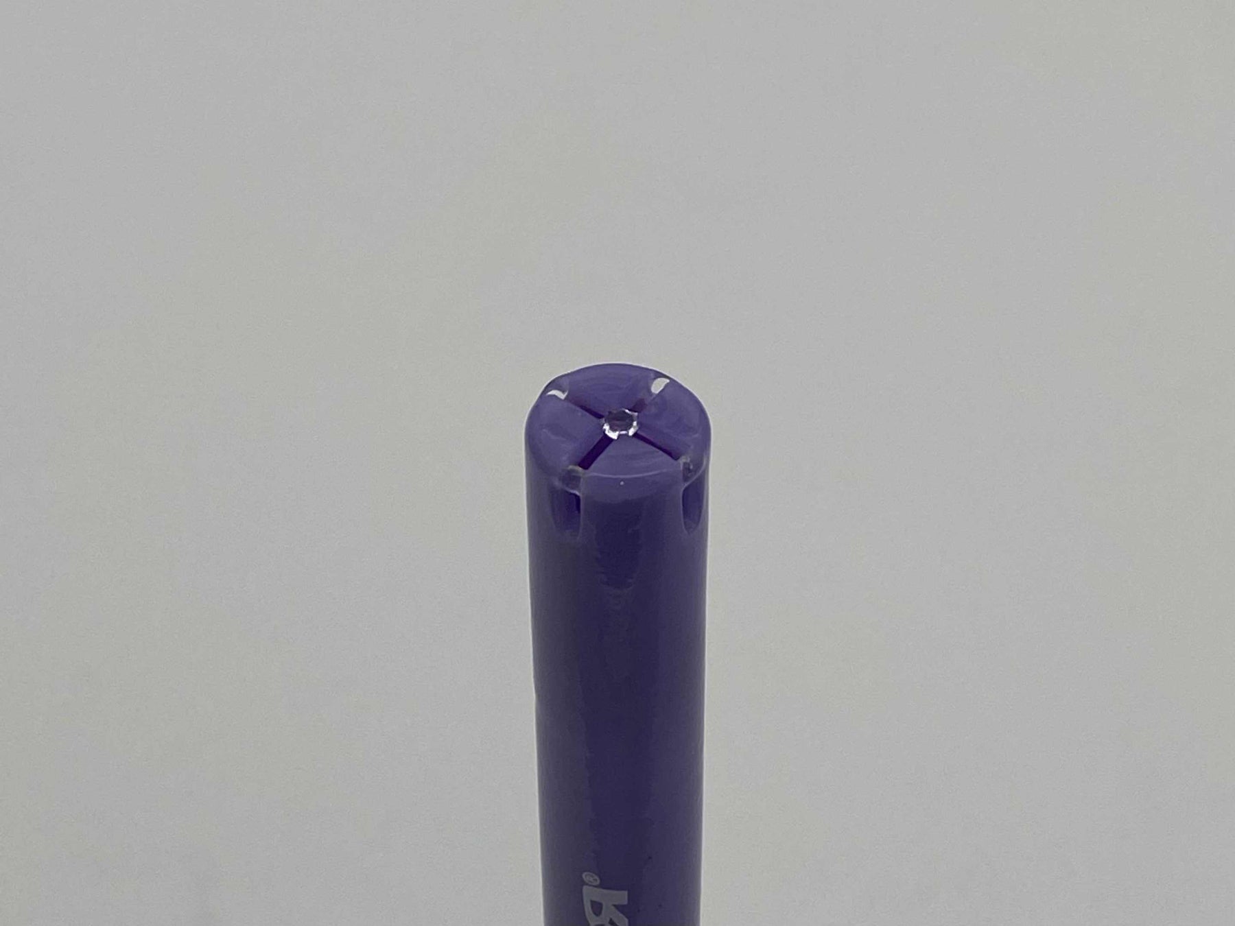 ROOR® Gridded Classic Style Purple 3½” Downstem for 18mm female joint tubes