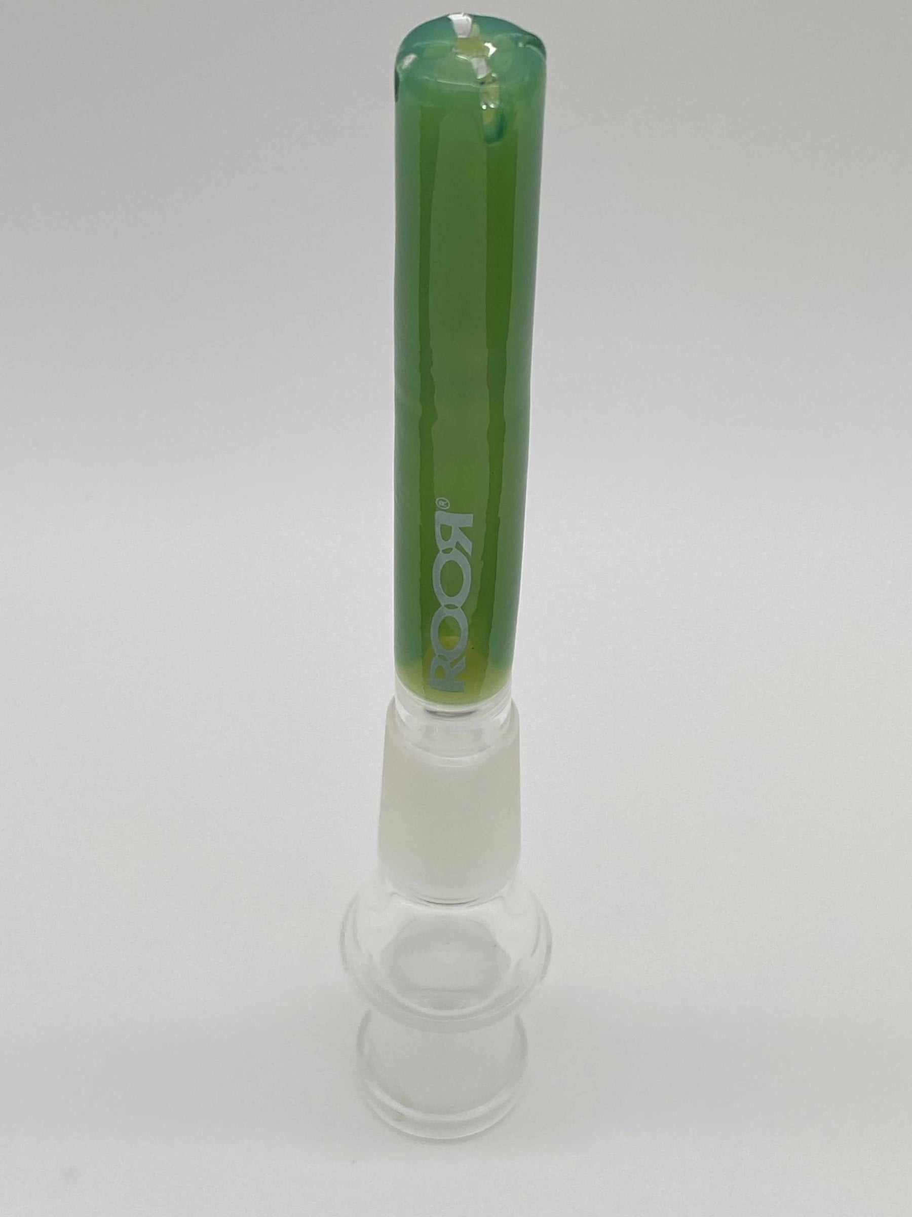 ROOR® gridded classic style green downstem 3½ inches with clear glass joint