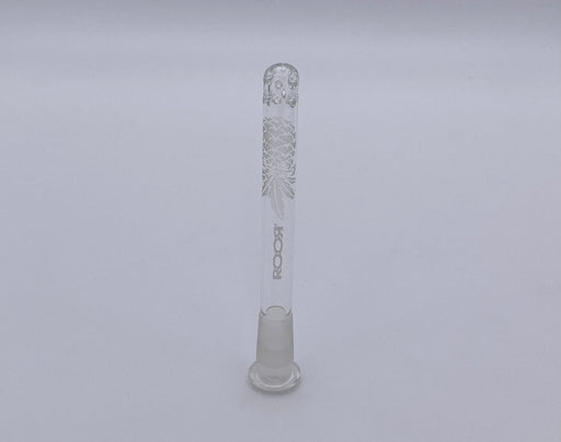 ROOR® STRAINS Pineapple design sandblasted diffused downstem 5” glass piece.