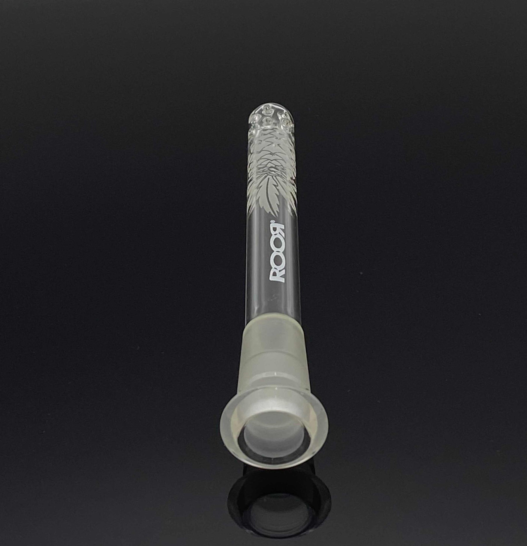 ROOR® STRAINS Pineapple Design Sandblasted Diffused Downstem 4 ¾” glass accessory.
