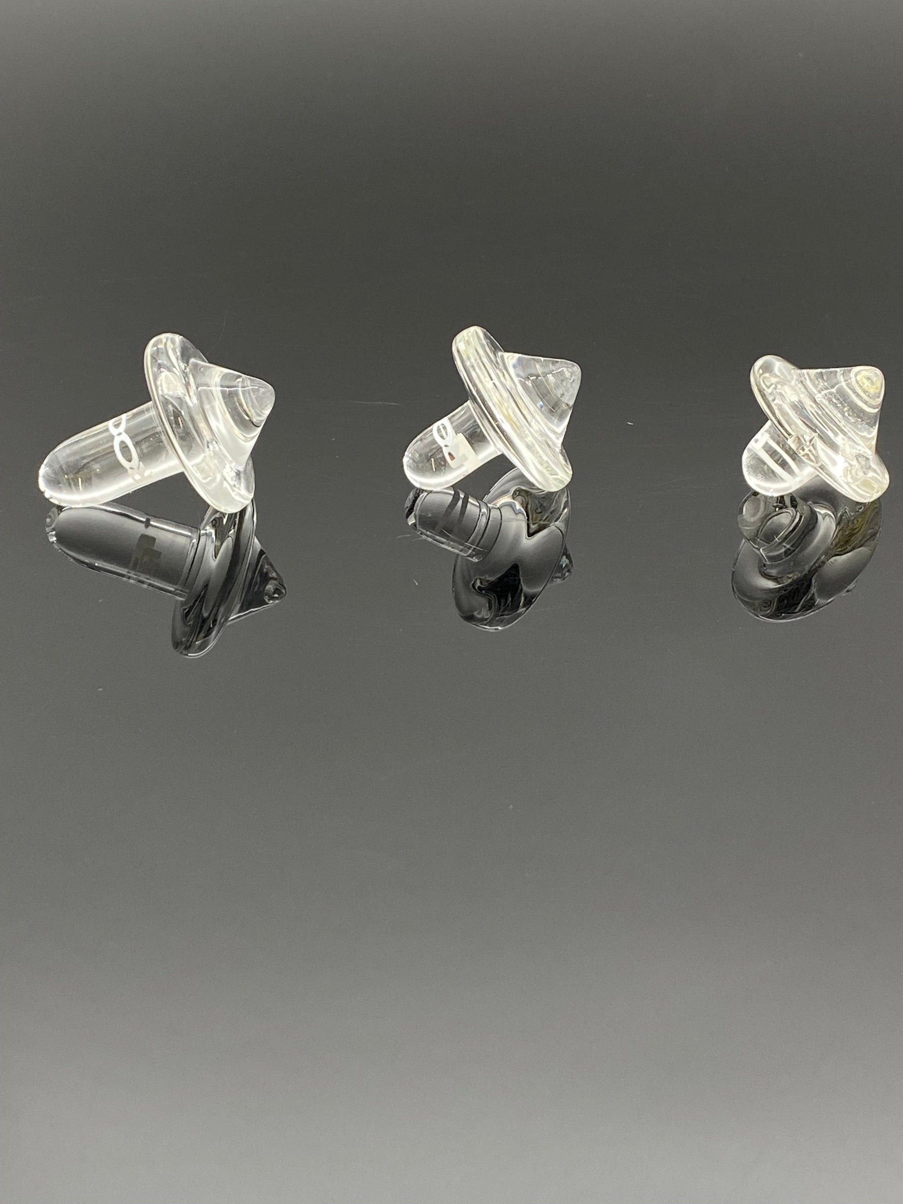 ROOR® Glass Spinning Top Carb Cap with unique handcrafted design.
