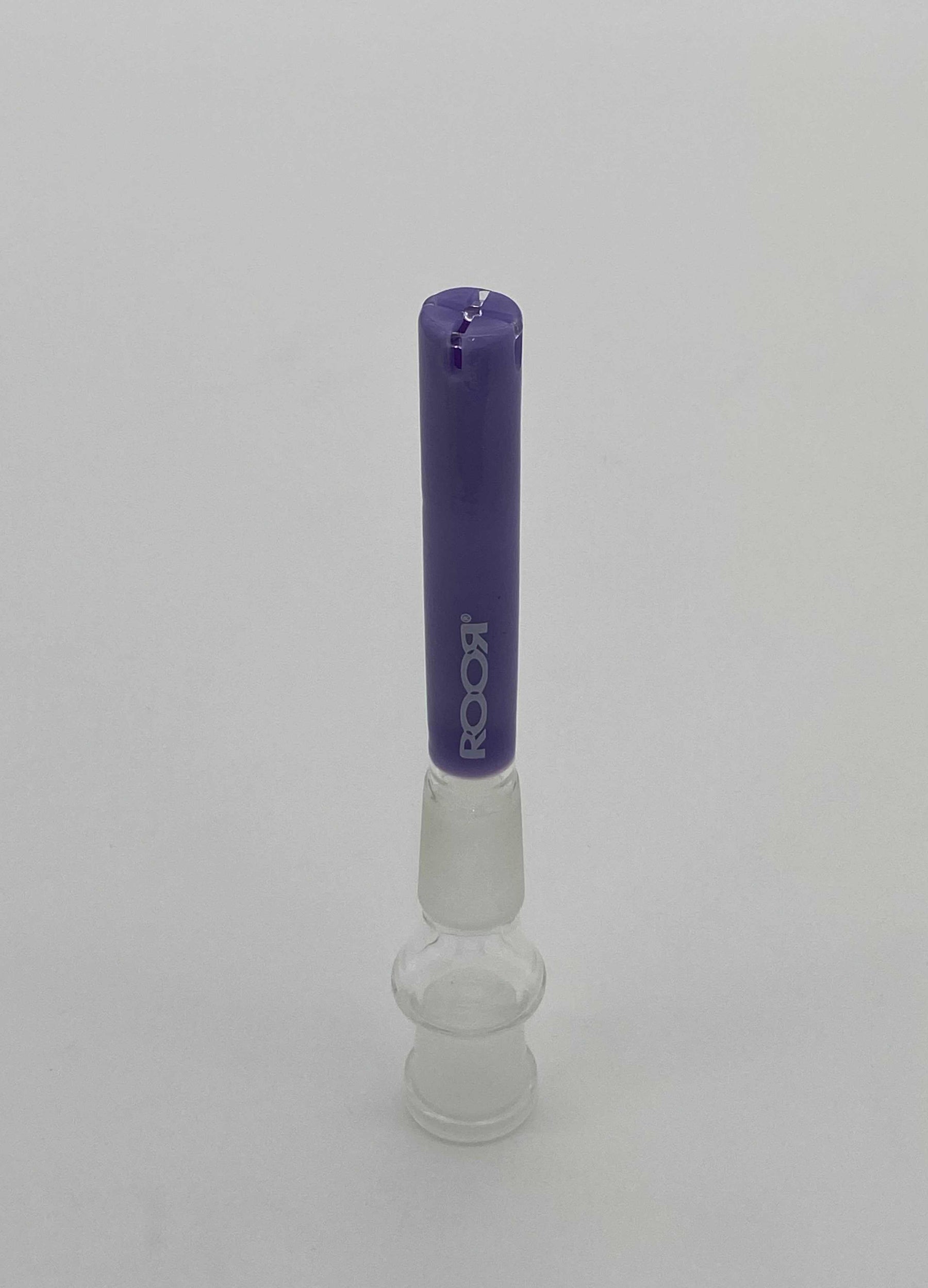 ROOR® Gridded Classic Style Purple Downstem 3½” with clear glass joint