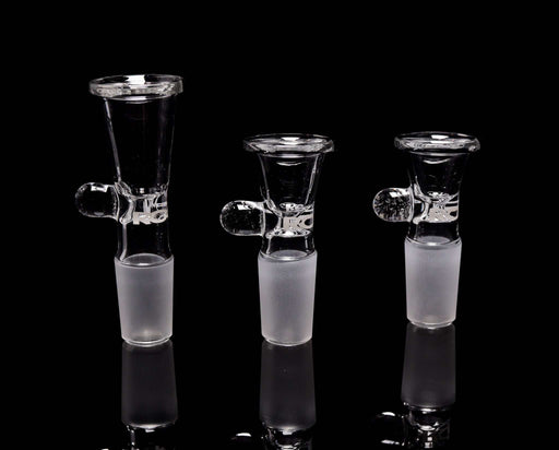 ROOR® 18mm Classic Funnel Bowl with Round Handle Style in various sizes.