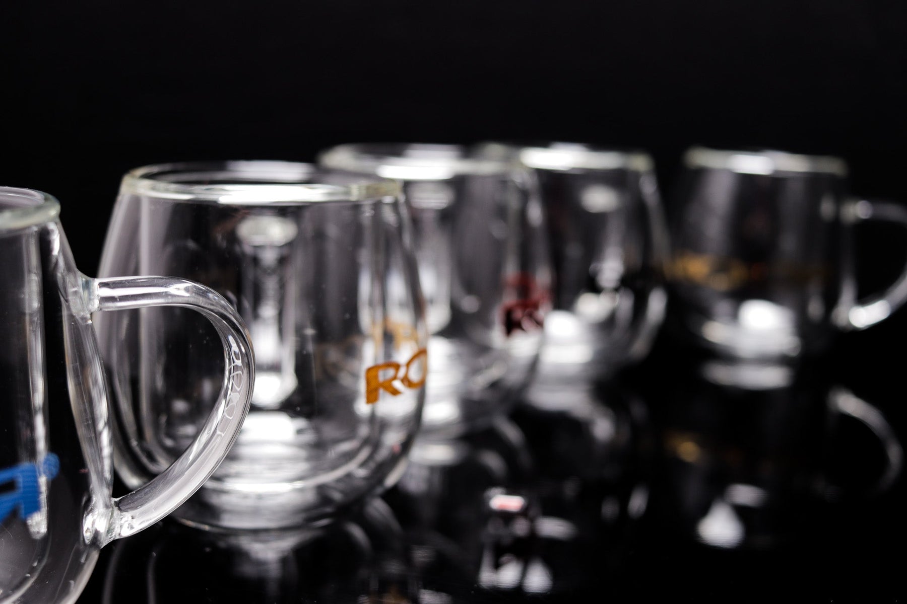 ROOR® Glass Mugs Double Layer showcasing sleek double-walled design.