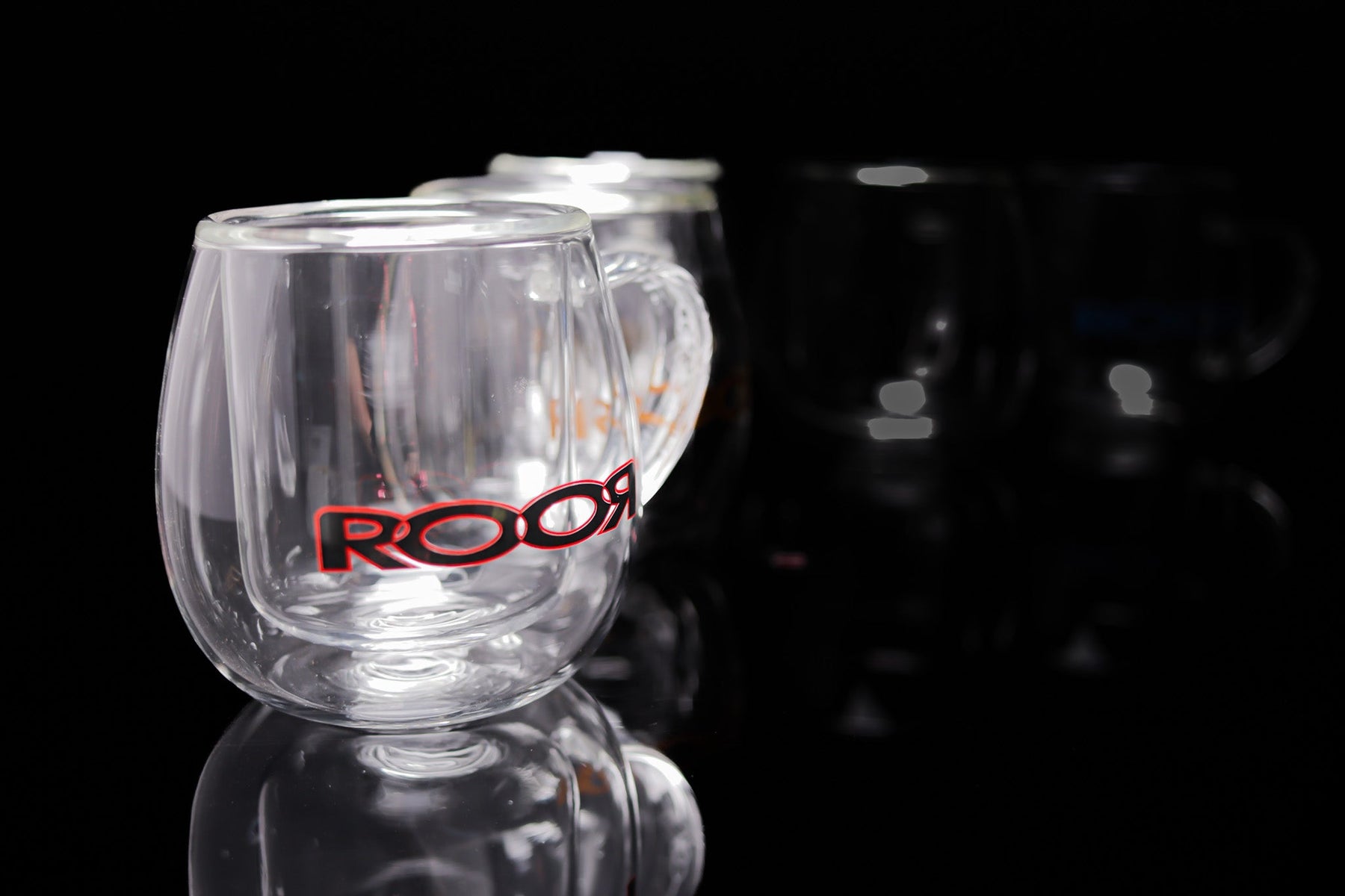 ROOR® Glass Mugs Double Layer showcasing double-walled borosilicate design.