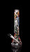 ROOR 18” Zeaker 60mm x 5mm glass beaker with colorful logo design and attached downstem.