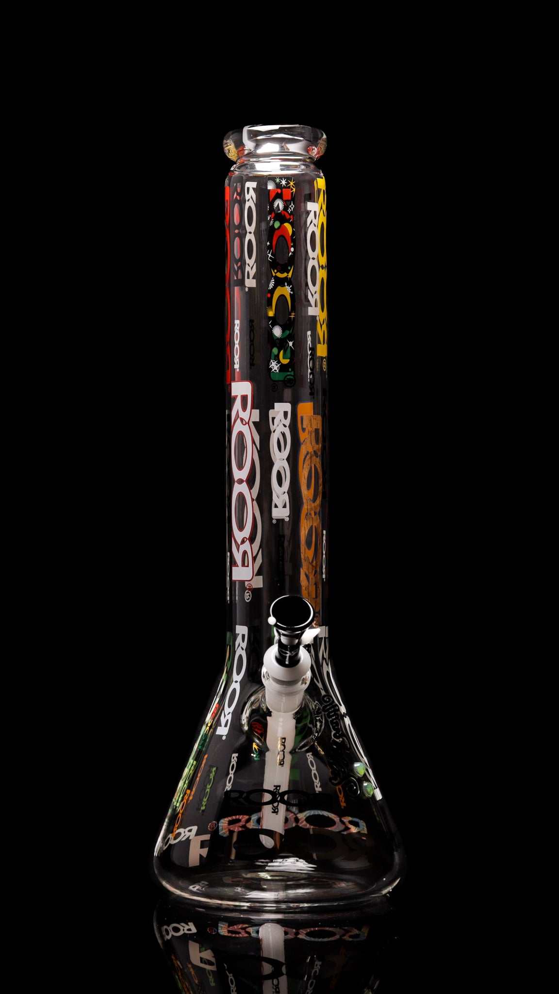 ROOR 18” Zeaker 60mm glass beaker with limited logos and diffused downstem.