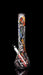 ROOR 18” Zeaker 60mm glass bong with colorful limited edition logos on black background.