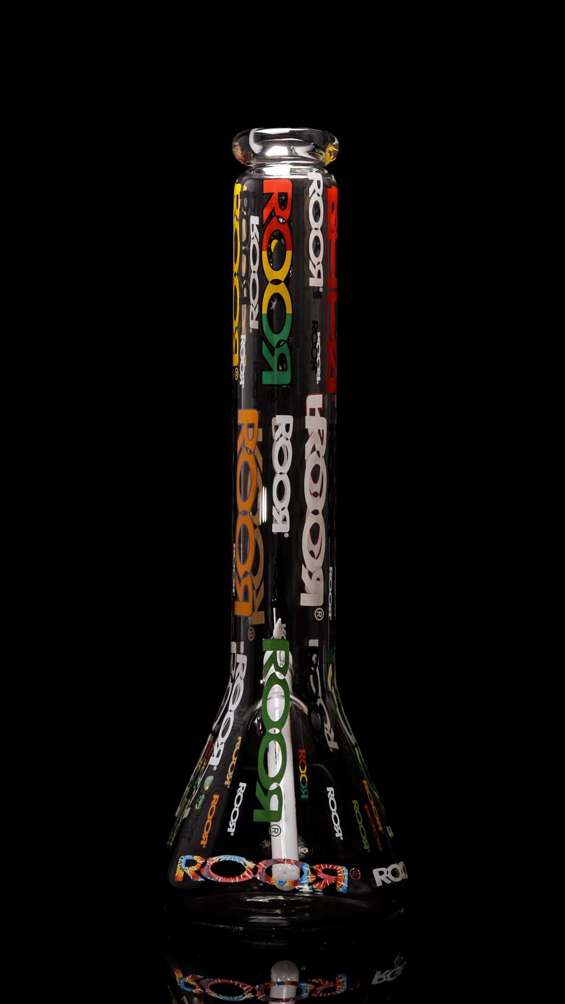 ROOR 18” Zeaker 60mm x 5mm LIMITED Logo'd Out glass beaker.