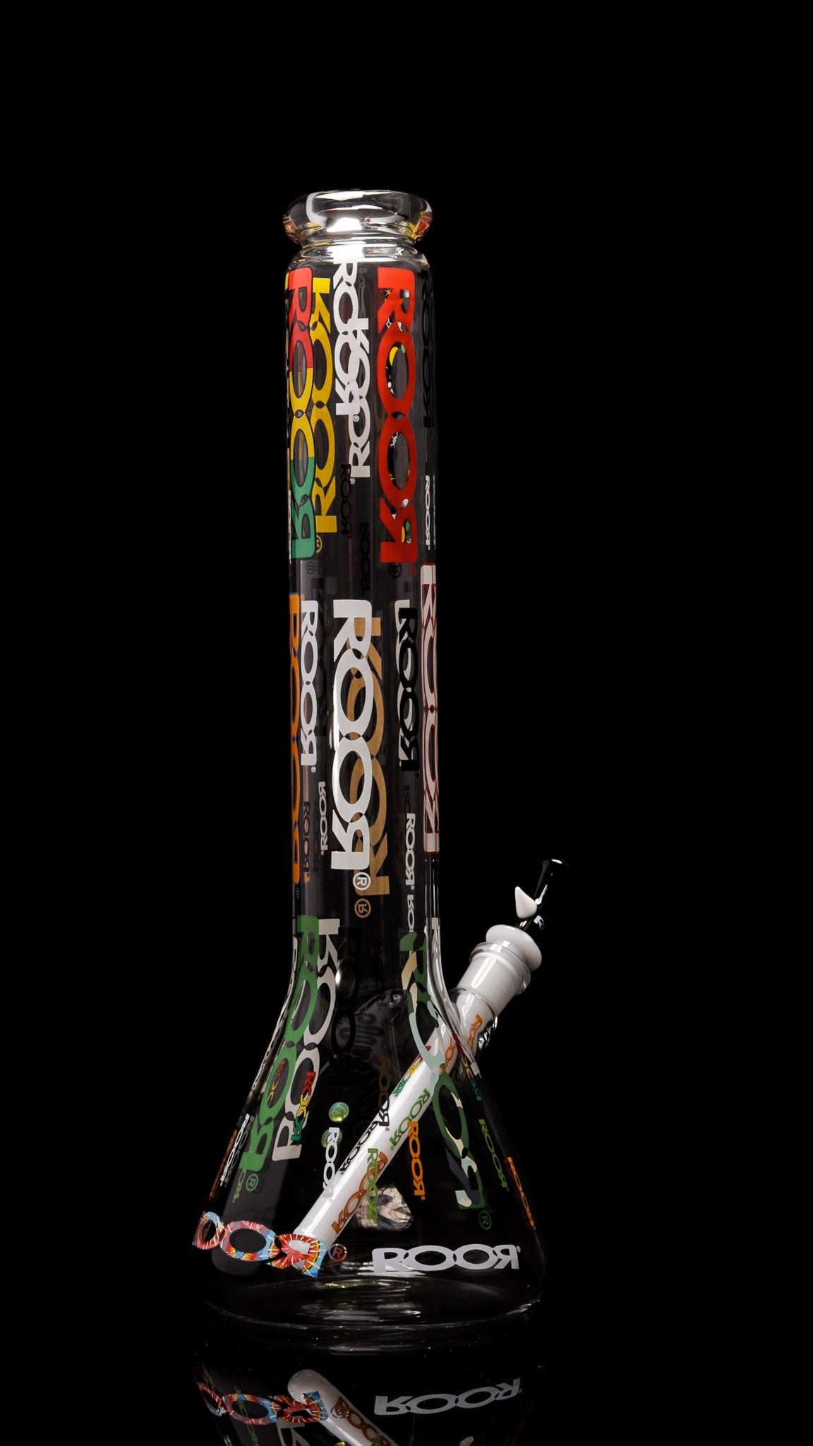 ROOR 18” Zeaker 60mm glass beaker with Limited Logo and upgraded downstem.