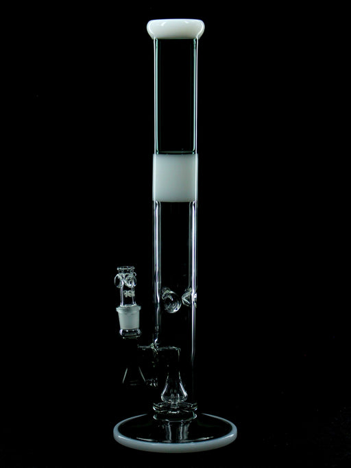 ROOR® Tech Fixed 18” Straight Tube in Smokey Grey & White with 50x5mm glass.